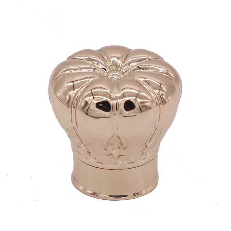  Gold Metal Zinc Alloy Perfume Bottle Magnetic Cap With Logo