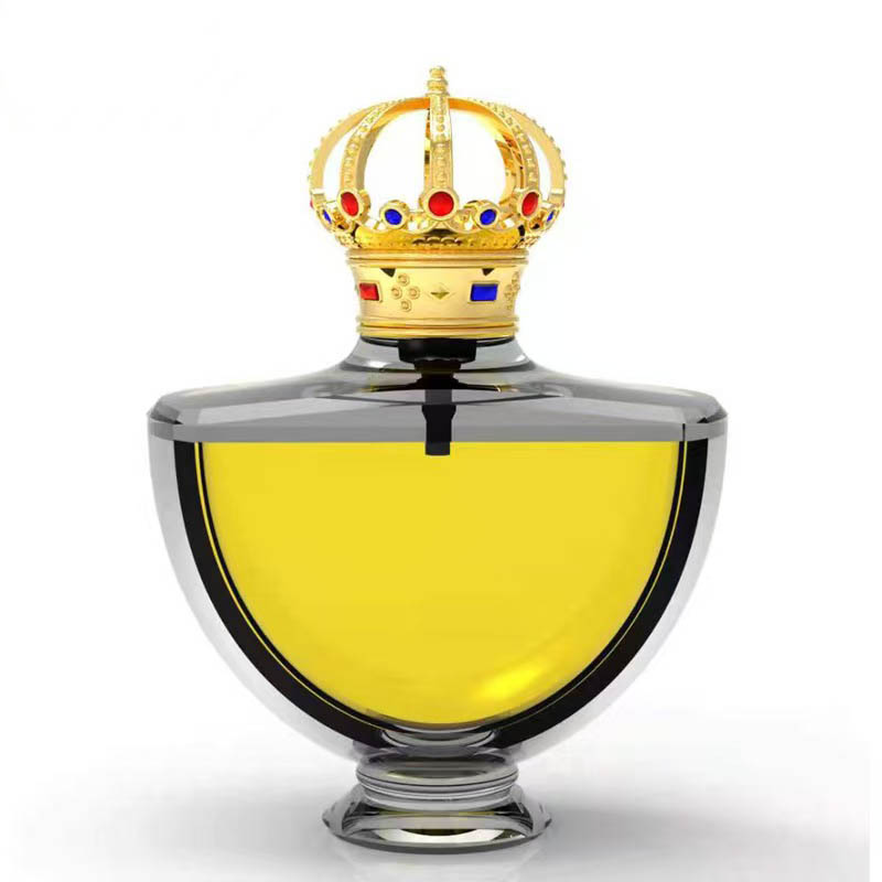 Custom Zinc Alloy Metal cologne with crown cap