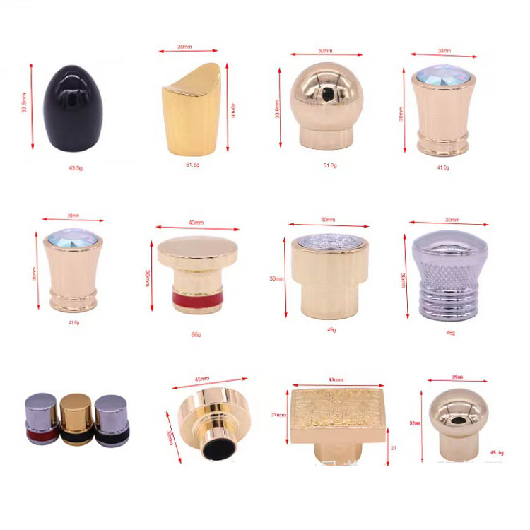 Custom Zinc Alloy Metal perfume with crown cap