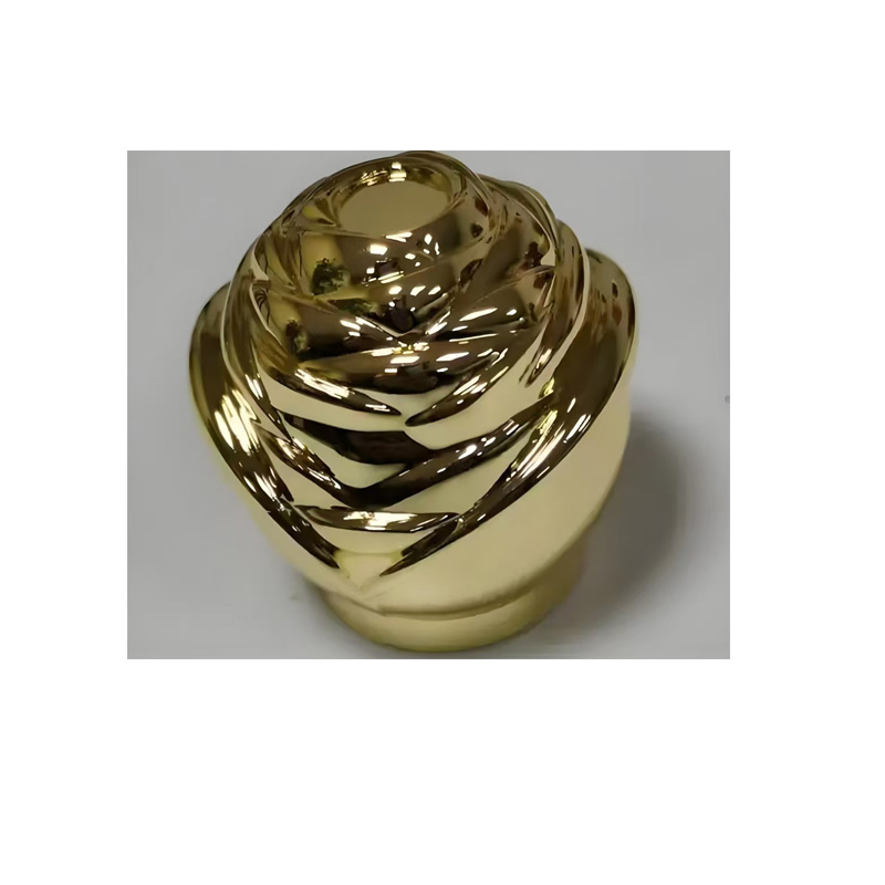 Custom Zinc Alloy Metal perfume with rose cap