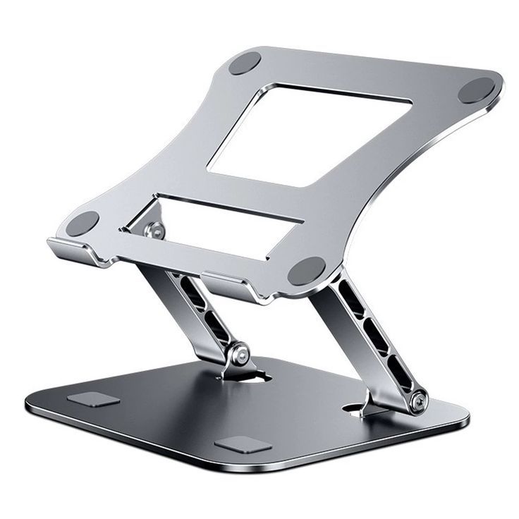  Foldable Zinc Die-Cast Laptop Stand for Desks