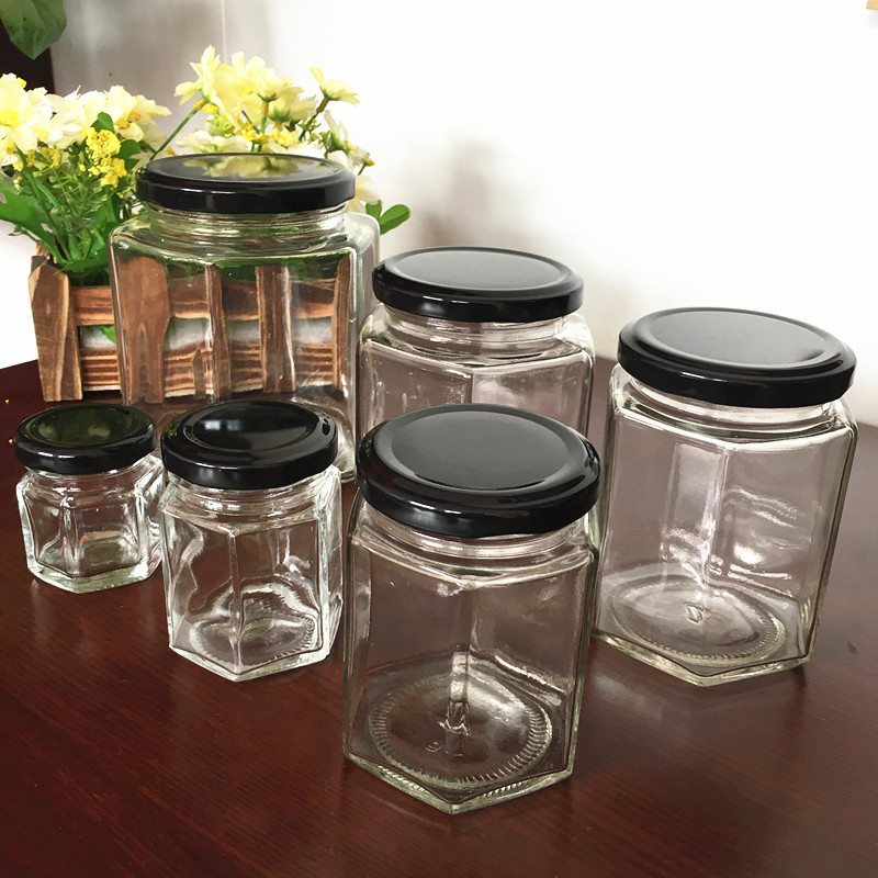 honey jars, jam jars，glass bottles-sagreen