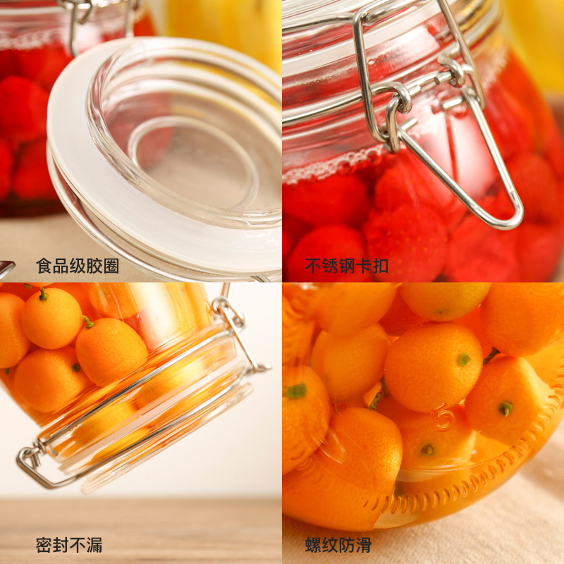 glass bottles, honey bottles,storage jars-sagreen