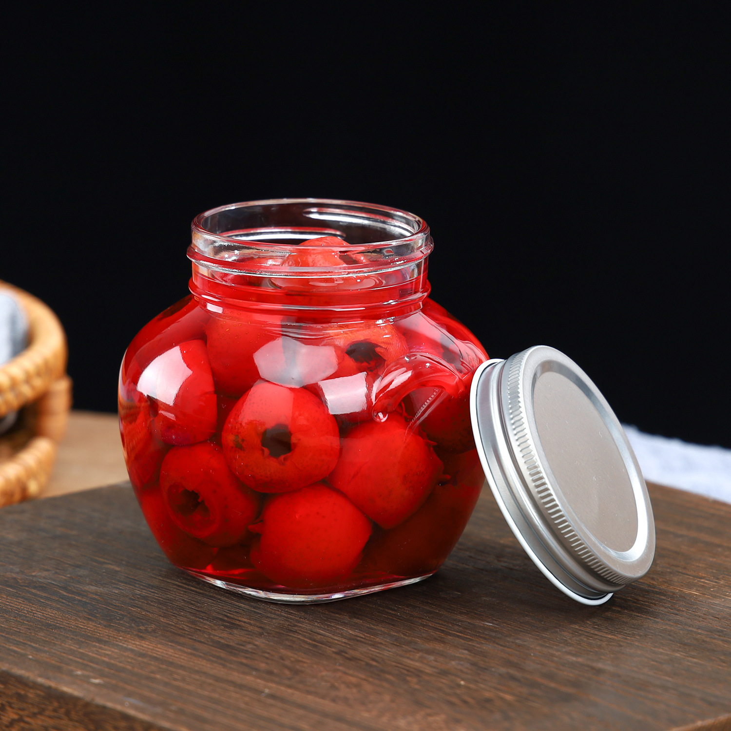 glass container,glass jars with lids-sagreen