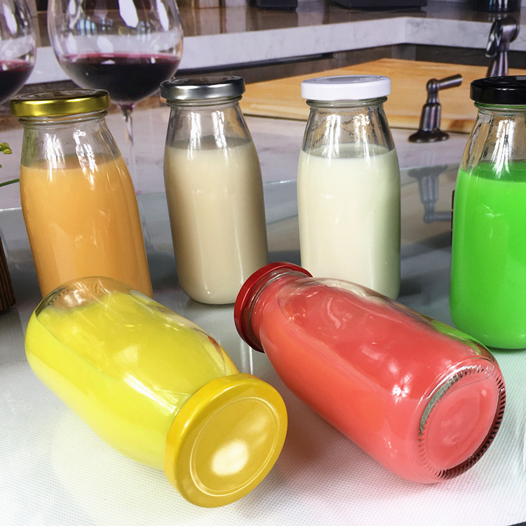 Tremella Glass Bottle,Tea Beverage Bottle-sagreen