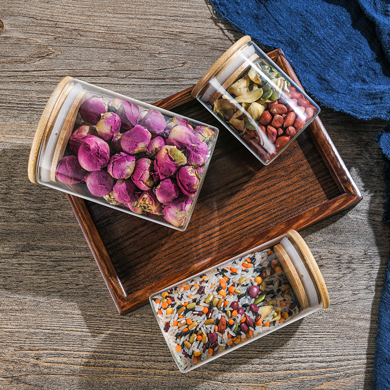 Glass packaging,storage jars, candy jars-sagreen